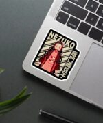 Nezuko Demon Slayer Ticket Sticker