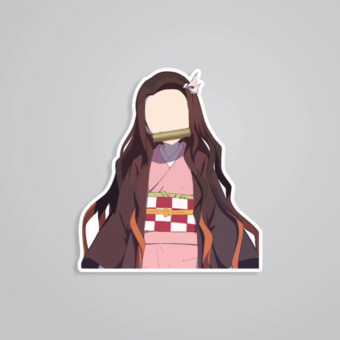 Nezuko Kamado Minimalist Anime Stickers