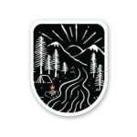 Night Camp Sticker