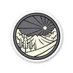 Night Mountain Sticker