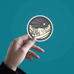Night Mountain Sticker
