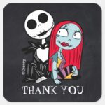 Nightmare Before Christmas Birthday Square Sticker
