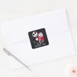 Nightmare Before Christmas Birthday Square Sticker