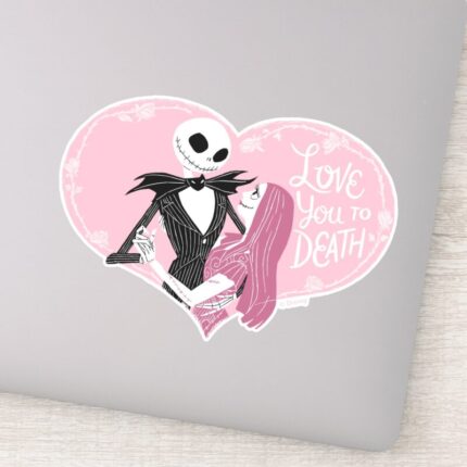 Nightmare Before Christmas Love You To Death Sticker