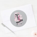 Nightmare Before Christmas Misfit Love Classic Round Sticker