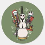 Nightmare Before Christmas Nutcracker Trio Classic Round Sticker