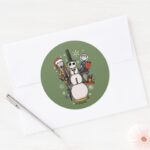 Nightmare Before Christmas Nutcracker Trio Classic Round Sticker