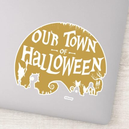 Nightmare Before Christmas Our Town Of Halloween Sticker