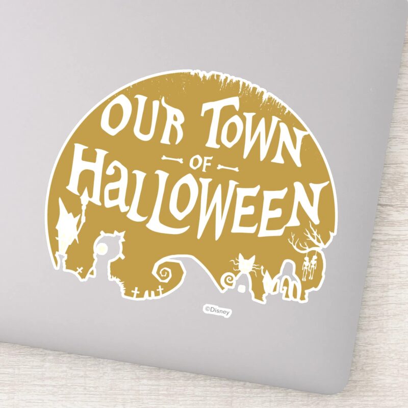 Nightmare Before Christmas Our Town Of Halloween Sticker