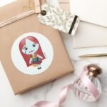 Nightmare Before Christmas Sally Emoji Classic Round Sticker