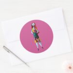 Nightmare Before Christmas Sally Standing Classic Round Sticker