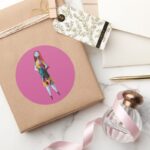 Nightmare Before Christmas Sally Standing Classic Round Sticker