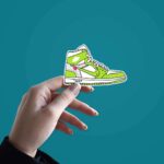 Nike Air Shoe Green Sticker