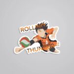 Nishinoya Rolling Thunder Anime Stickers
