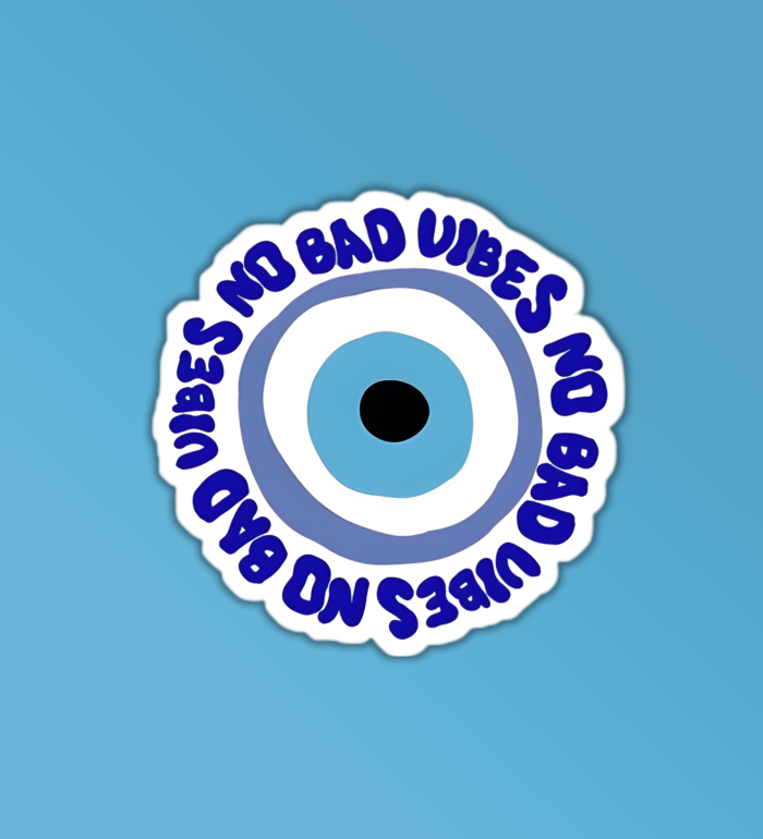 No Bad Vibes Sticker