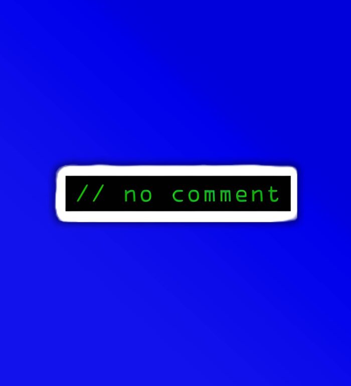 No Command Programmer Coding Sticker