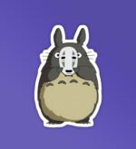 No Face Totoro Laptop   Mobile Stickers