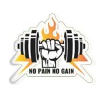 No Pain No Gain Sticker