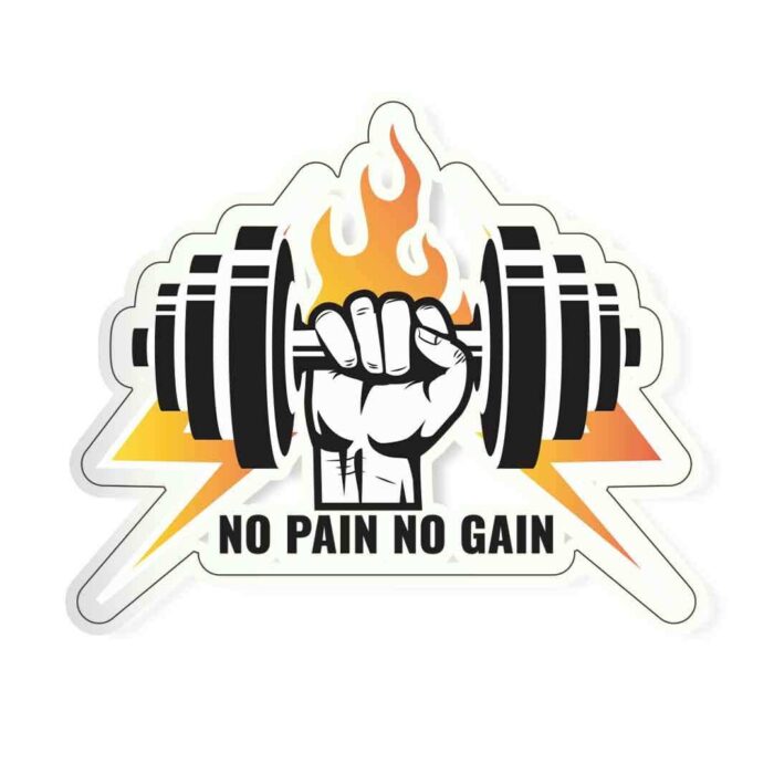 No Pain No Gain Sticker