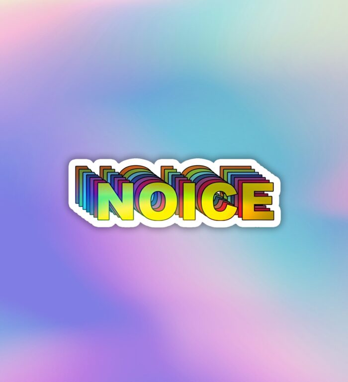 Noice   Holographic Laptop   Mobile Sticker