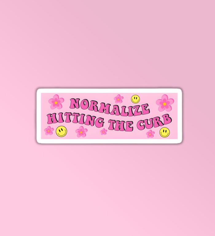 Normalize Hitting The Curb Sticker