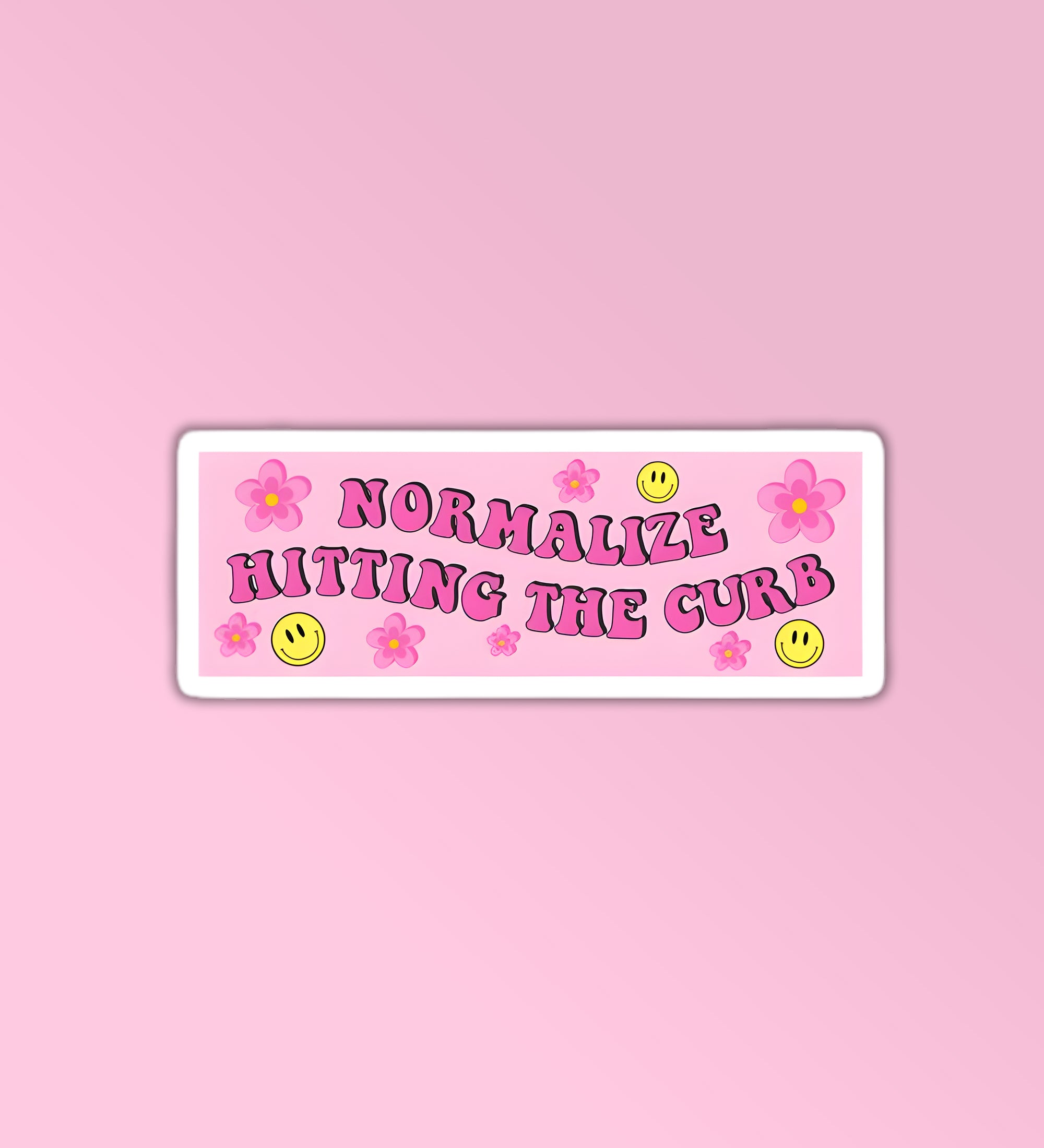 Normalize Hitting The Curb Sticker