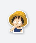 Nose Picking Luffy Sticker