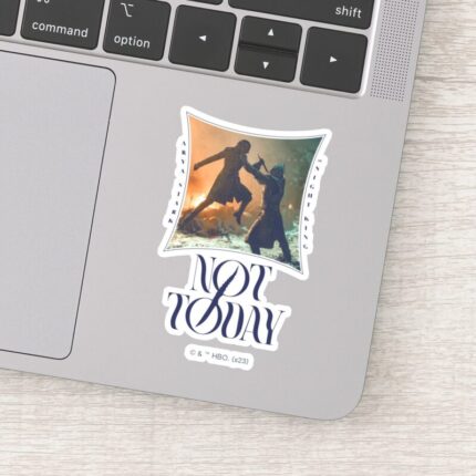 Not Today Arya Stark Vs. The Night King Sticker