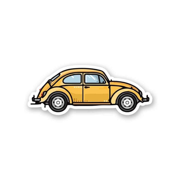 Old School Beetle Sticker