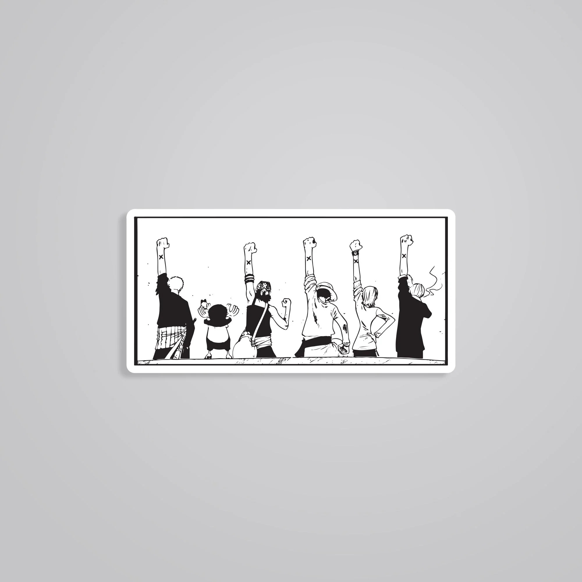 One Piece Nakama Anime Stickers