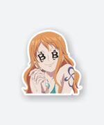 One Piece Nami Loves Money Sticker