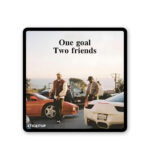 One Goal Two Friends Sticker