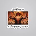 Only By Death Is A True Warrior Defeated Anime Stickers