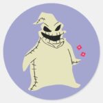 Oogie Boogie Snake Eyes Classic Round Sticker
