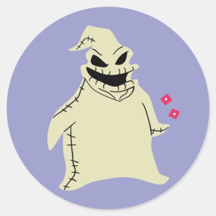 Oogie Boogie Snake Eyes Classic Round Sticker