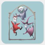 Oogies Boys Framed Square Sticker