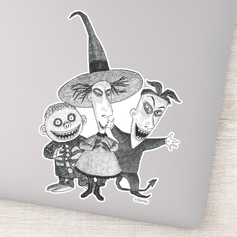 Oogies Boys Lock Shock Barrel Sketchy Sticker