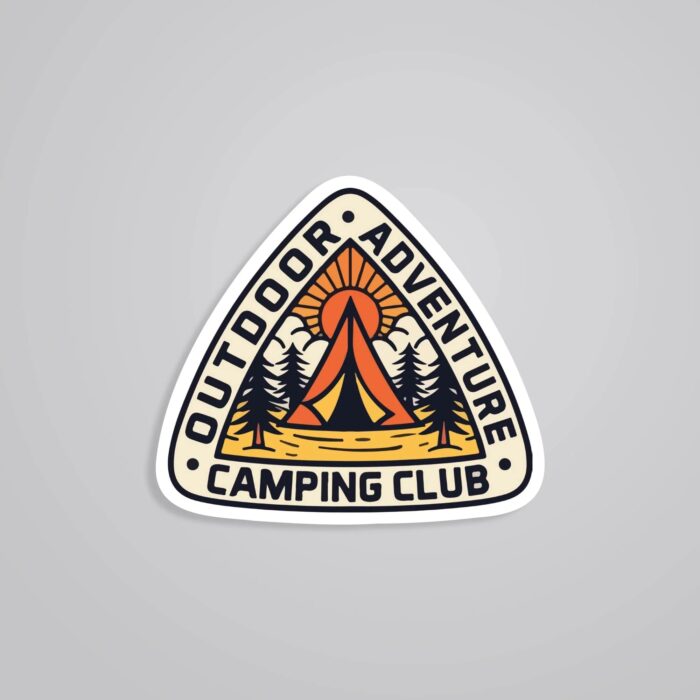 Outdoor Adventure Camping Club Travels Stickers