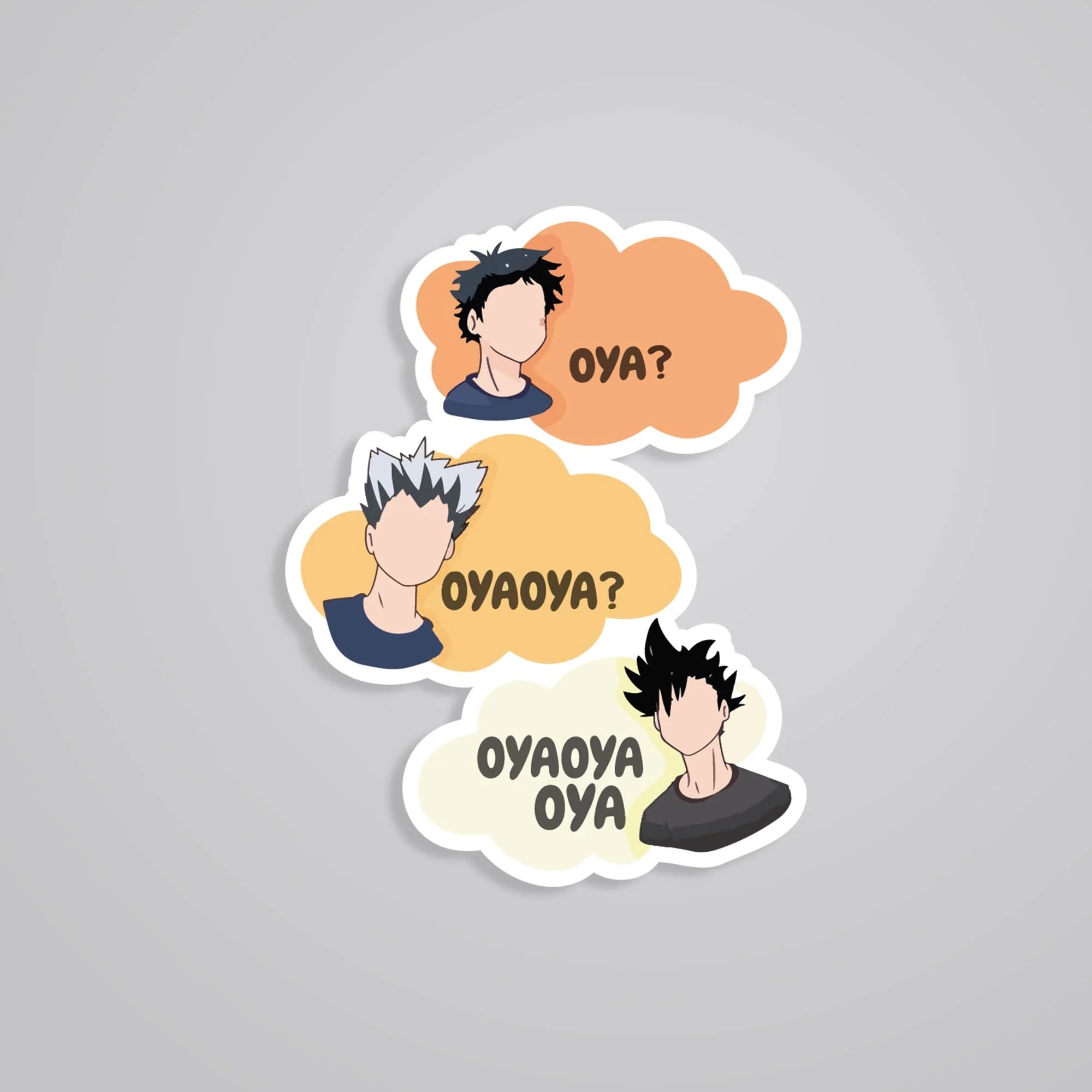 Oya OyaOya OyaOya Oya Anime Stickers