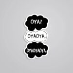 Oya Speech Bubble Stack Anime Stickers