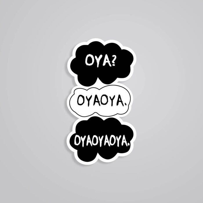 Oya Speech Bubble Stack Anime Stickers