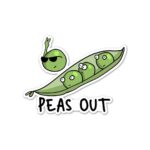 PEAS Out Sticker