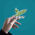 PEAS Out Sticker