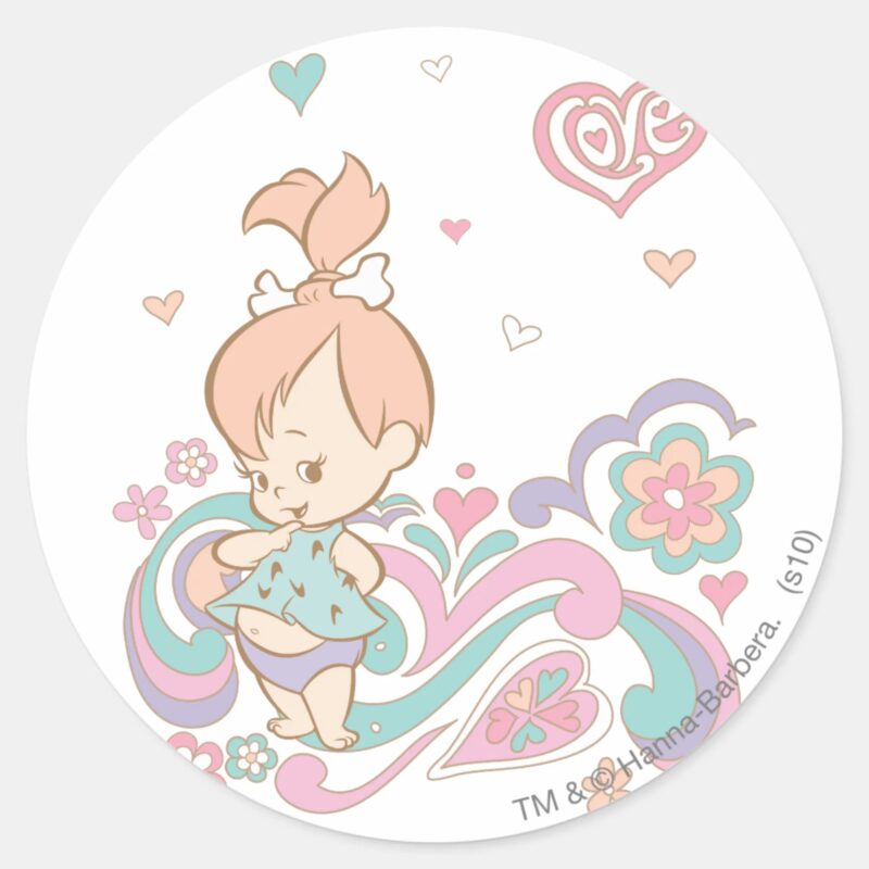 PEBBBLES™ Love Swirls Classic Round Sticker