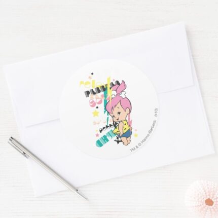 PEBBLES™ 80s Punk Classic Round Sticker 3