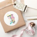 PEBBLES™ 80s Punk Classic Round Sticker