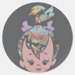 PEBBLES™ Color Collage Classic Round Sticker