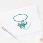 PEBBLES™ Cutie Chain Classic Round Sticker