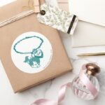 PEBBLES™ Cutie Chain Classic Round Sticker