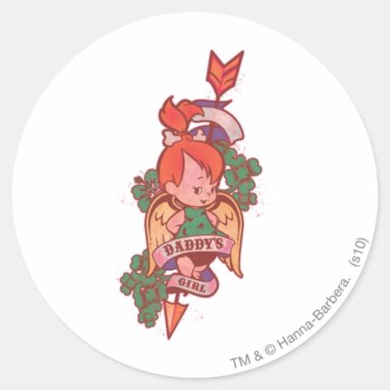 PEBBLES™ Daddys Girl Classic Round Sticker